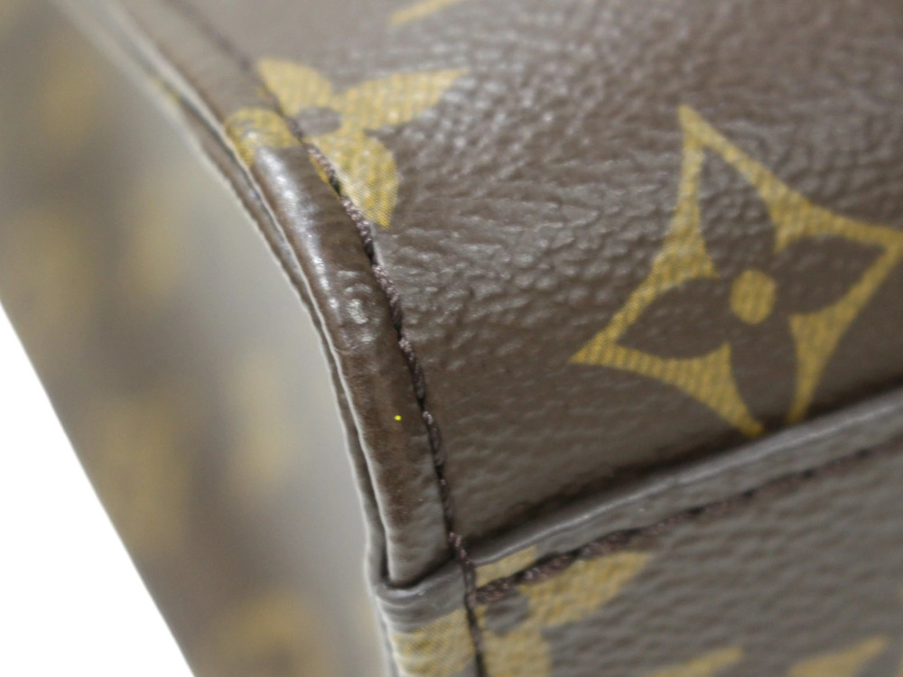 LOUIS VUITTON Sac Plat Monogram Canvas Brown Crossbody Handbag LV